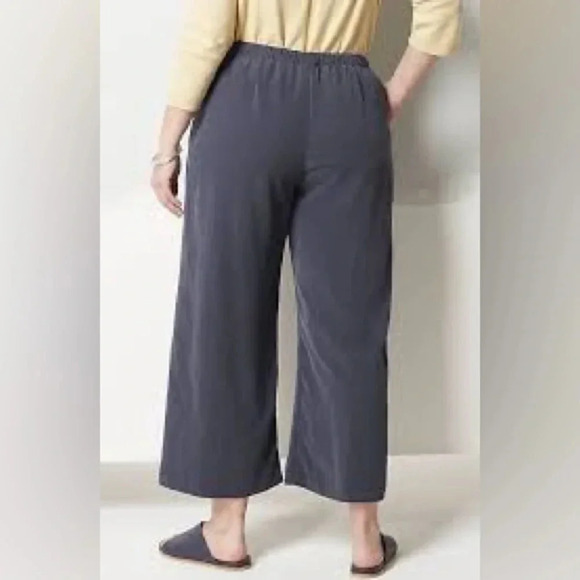 J. Jill Pure Jill Sand-Washed Cropped Wide Leg Pants - Picture 2 of 10